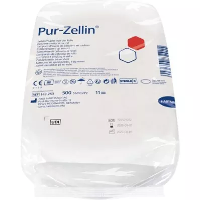 PUR-ZELLIN Sterilní role 4x5 cm po 500 ks, 1 ks