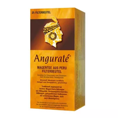 ANGURATE Filtrační sáček žaludečního čaje, 25X1,5 g