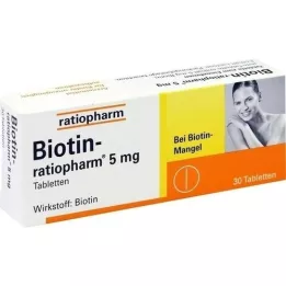 BIOTIN-RATIOPHARM 5 mg tablety, 30 ks