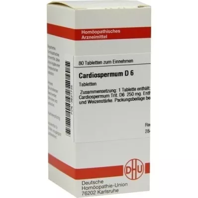 CARDIOSPERMUM D 6 tablet, 80 ks