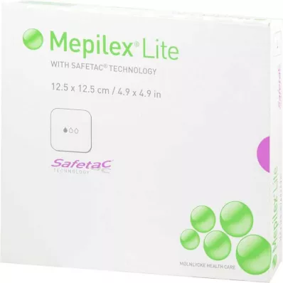Mepilex Lite pěnový obvaz 12,5 x 12,5 cm sterilní, 5 ks