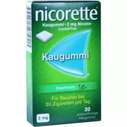 NICORETTE 2 mg žvýkačky s čerstvou mátou, 30 ks