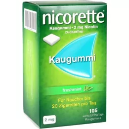 NICORETTE 2 mg žvýkačky s čerstvou mátou, 105 ks