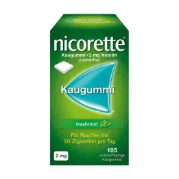 NICORETTE 2 mg žvýkačky s čerstvou mátou, 105 ks