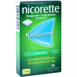 NICORETTE 4 mg žvýkačky s čerstvou mátou, 30 ks