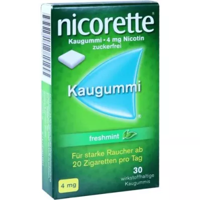 NICORETTE 4 mg žvýkačky s čerstvou mátou, 30 ks