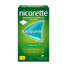 NICORETTE 4 mg žvýkačky s čerstvou mátou, 30 ks