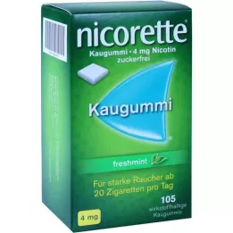 NICORETTE 4 mg žvýkačky s čerstvou mátou, 105 ks