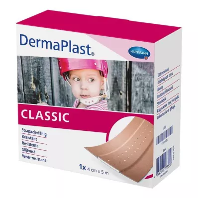 DERMAPLAST CLASSIC Sádra na rány 4 cmx5 m, 1 ks DERMAPLAST CLASSIC Sádra na rány 4 cmx5 m, 1 ks