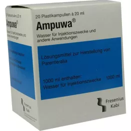 AMPUWA Plastové ampule na injekce/infuze, 20X20 ml