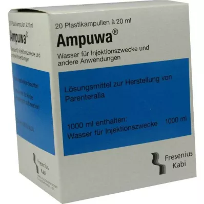 Ampuwa plastové ampule injekční/infuzní roztok, 20X20 ml