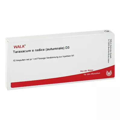 TARAXACUM E Rad.autumnale D 3 ampule, 10X1 ml TARAXACUM E Rad.autumnale D 3 ampule, 10X1 ml