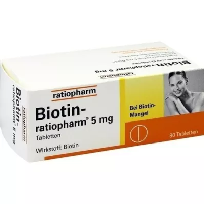 BIOTIN-RATIOPHARM 5 mg tablety, 90 ks