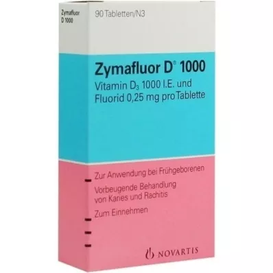 ZYMAFLUOR D 1 000 tablet, 90 ks