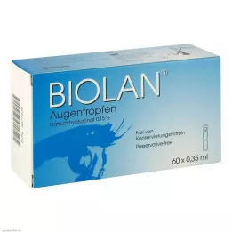 BIOLAN Oční kapky, jednodávkové pipety, 60X0,35 ml