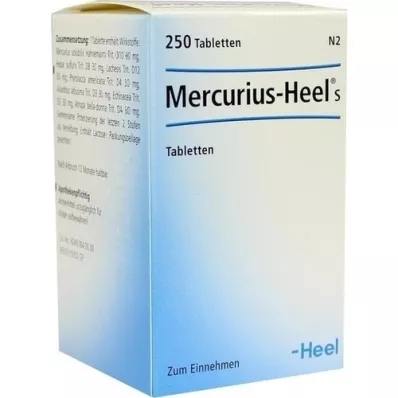 MERCURIUS HEEL Tablety S, 250 ks