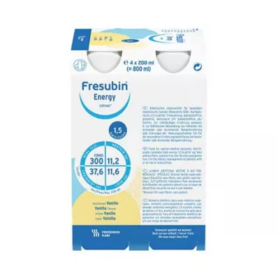 FRESUBIN ENERGY DRINK Láhev na vanilkový nápoj 6X4X200 ml