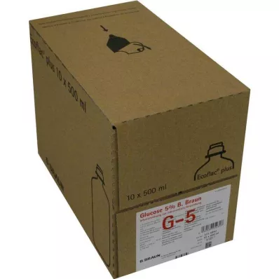 Glukóza 5% B.Braun Ecoflac P, 10X500 ml