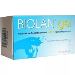 BIOLAN Gelové oční kapky, 60X0,45 ml