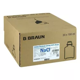 ISOTONE Fyziologický roztok 0,9% Braun Ecoflac Plus, 20X100 ml