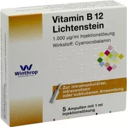 VITAMIN B12 1 000 μg Lichtenstein Ampule, 5X1 ml