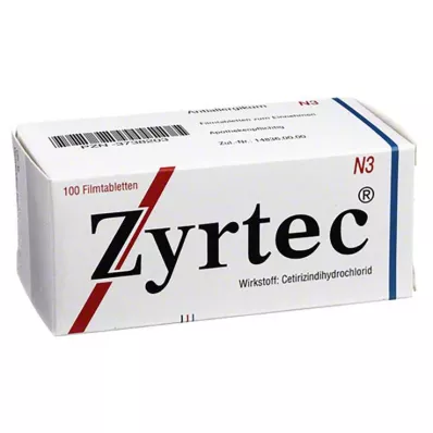 ZYRTEC Potahované tablety, 100 ks