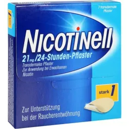 NICOTINELL 21 mg/24hodinová náplast 52,5 mg, 7 ks