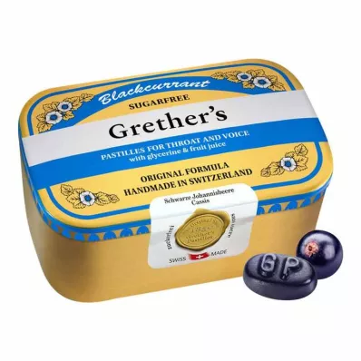 GRETHERS Černý rybíz Silver zf.Past.tin, 440 g
