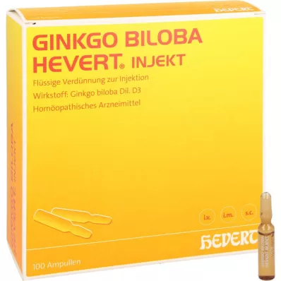 GINKGO BILOBA HEVERT Injekční ampule, 100 ks