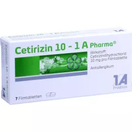CETIRIZIN 10-1A Pharma potahované tablety, 7 ks