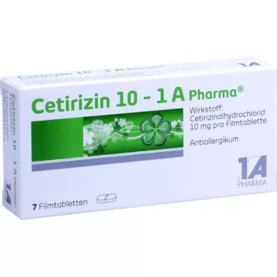 CETIRIZIN 10-1A Pharma potahované tablety, 7 ks