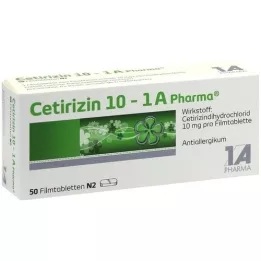 CETIRIZIN 10-1A Pharma potahované tablety, 50 ks