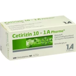 CETIRIZIN 10-1A Pharma potahované tablety, 100 ks