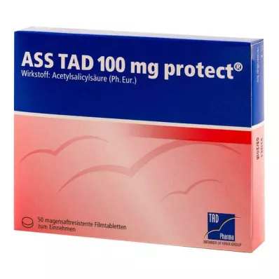 ASS TAD 100 mg chránit enterální potahované tablety, 50 ks