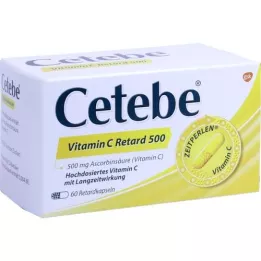 CETEBE Vitamin C kapsle s pomalým uvolňováním 500 mg, 60 ks