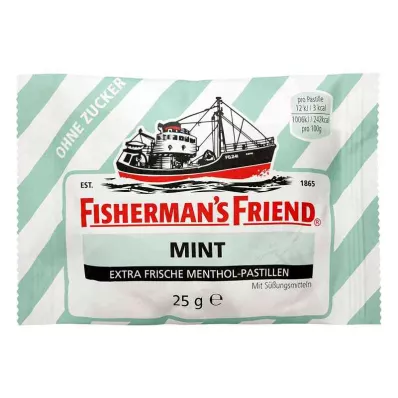 FISHERMANS FRIEND máta bez cukru, 25 g FISHERMANS FRIEND máta bez cukru, 25 g