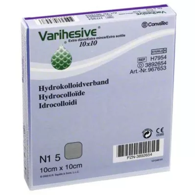 VARIHESIVE extra tenký 10x10 cm HKV hydroaktivní, 5 ks