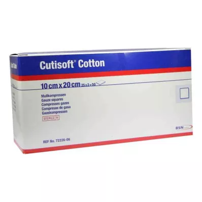 Cutisoft Cotton Compression 10x20cm sterilní 8násobný (25x2 ks)