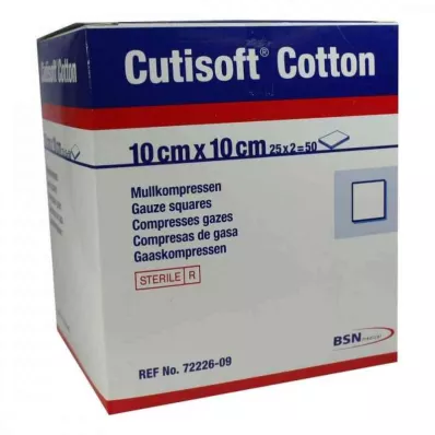CUTISOFT Bavlna Compr.10x10 cm ster.12x, 25X2 St