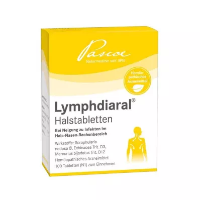 Lymfdiarální pastilky do krku, 100 ks