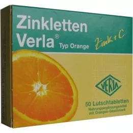 ZINKLETTEN Pastilky Verla Orange, 50 ks