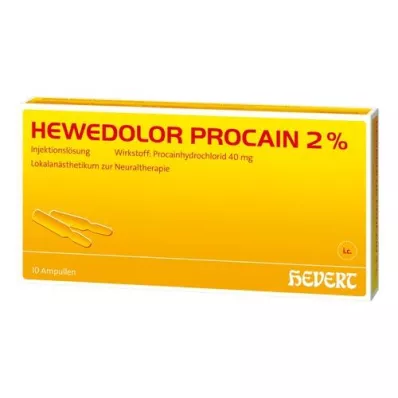 HEWEDOLOR Prokain 2% ampule, 10 ks