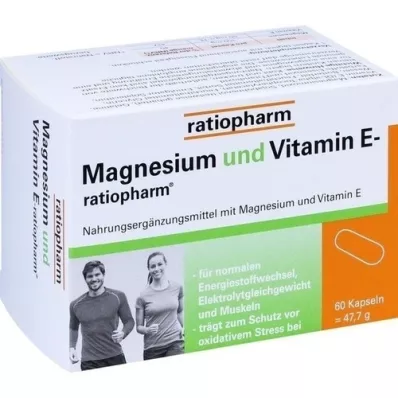 MAGNESIUM UND VITAMIN E-ratiopharm kapsle, 60 ks