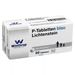 P TABLETTEN modrá s roztečí 8 mm, 50 ks