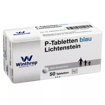P tablety modré dělení 8 mm, 50 ks P tablety modré dělení 8 mm, 50 ks