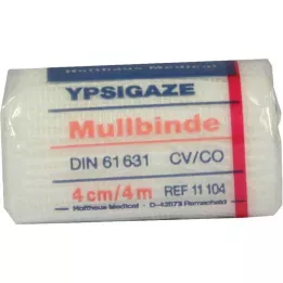 YPSIGAZE Gázový obvaz 4 cmx4 m, 1 ks