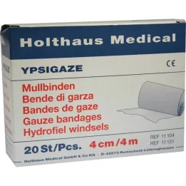YPSIGAZE Gázový obvaz 4 cmx4 m, 20 ks