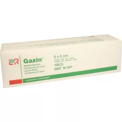 GAZIN Gáza komp.5x5 cm nesterilní 12x Op, 100 ks GAZIN Gáza komp.5x5 cm nesterilní 12x Op, 100 ks
