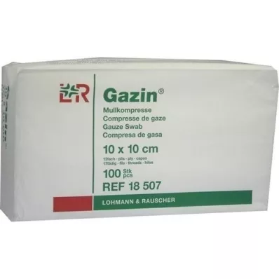 GAZIN Gáza komp.10x10 cm nesterilní 12x op, 100 ks