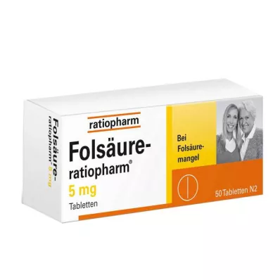 FOLSÄURE-RATIOPHARM 5 mg tablety, 50 ks